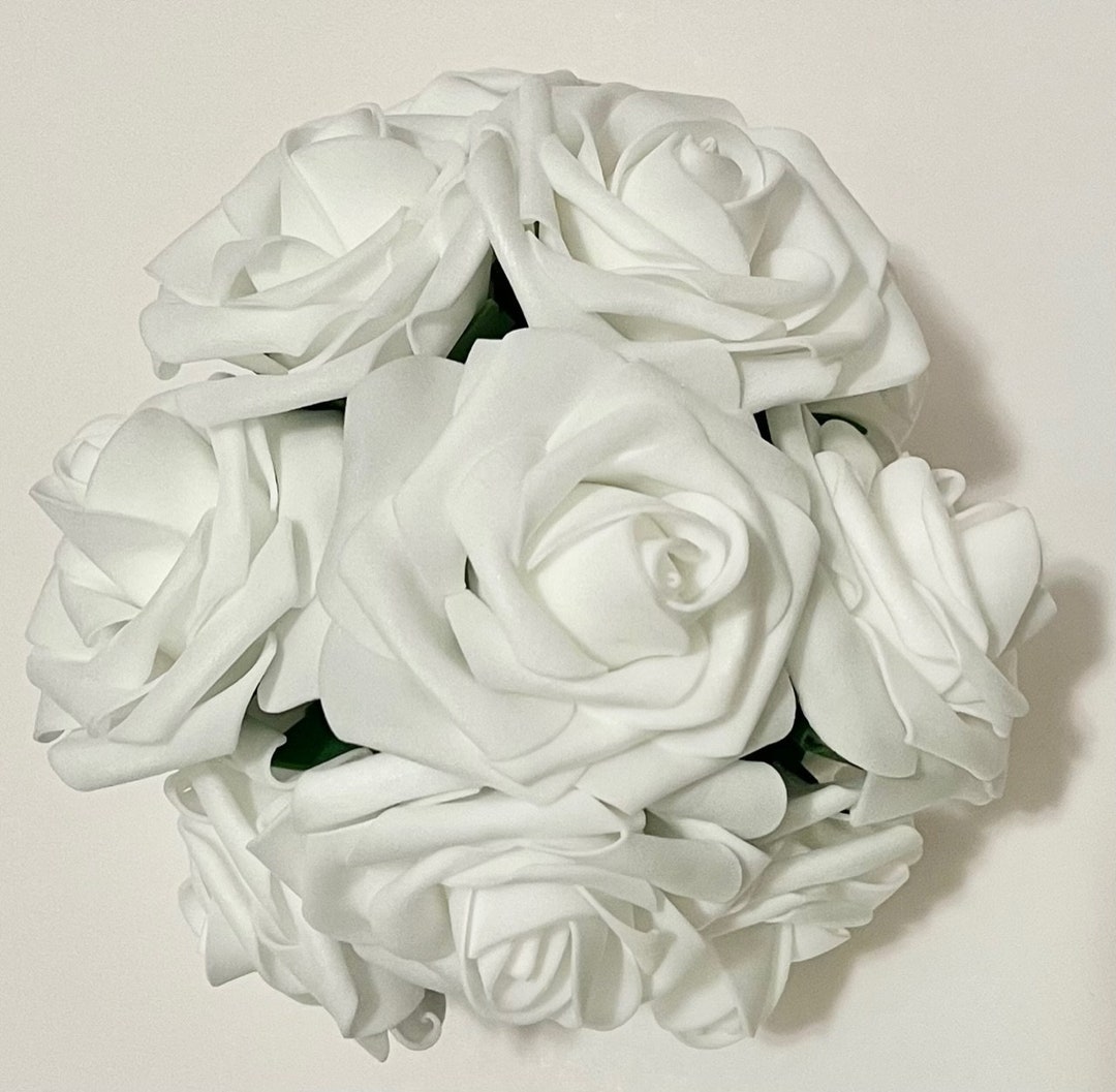 Rose Flower Ornament for Wedding Decor White Rose Floral Home Decor ...