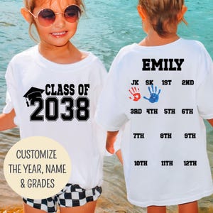 Personalized Class of [Year] Handprint School Shirt