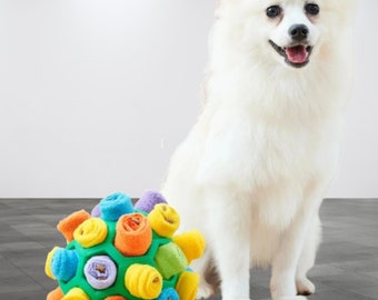 Pelota interactiva para perros – Juguete rompecabezas de estimulación mental para aliviar el aburrimiento – Juguete de enriquecimiento para aliviar el aburrimiento y el estrés