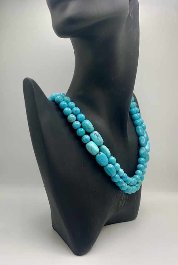 20" Beaded Turquoise Necklace
