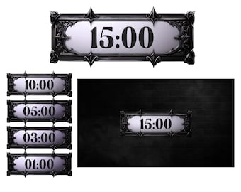 Dark Fantasy Stream Timer Countdown: Gothic Twitch, Kick, YouTube