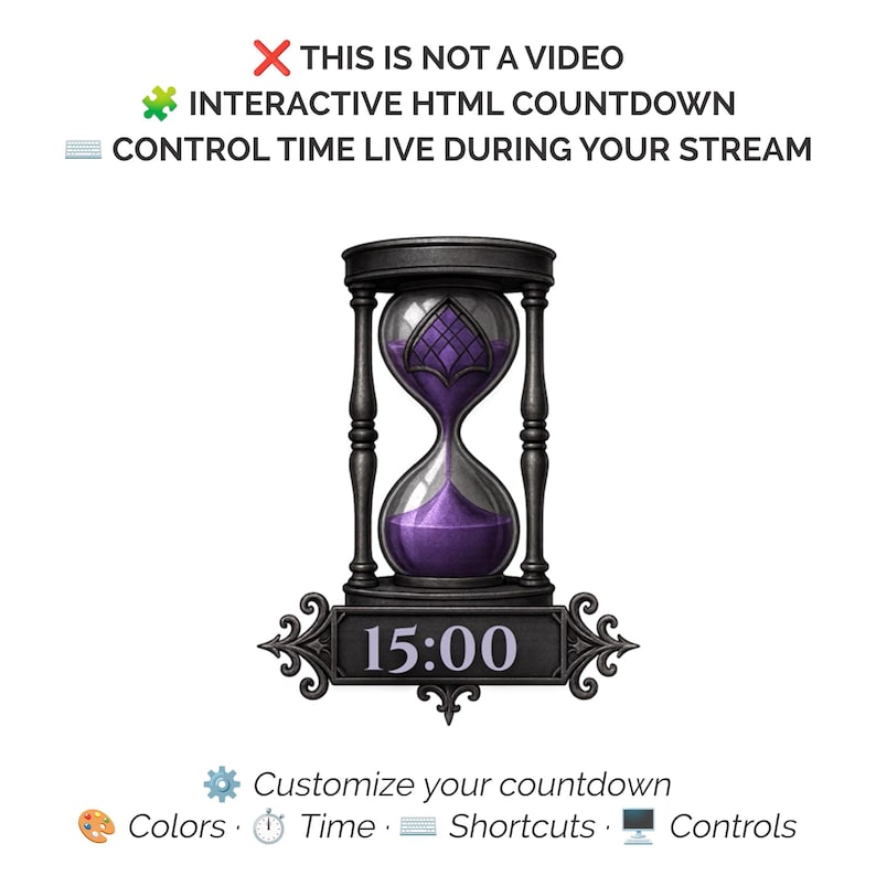 Interactive Stream Countdown | OBS and Streamlabs Timer | Custom Themes ...