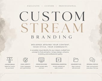 Pacchetto di branding personalizzato per lo streaming / Sovrapposizioni personalizzate per Twitch, YouTube e VTuber