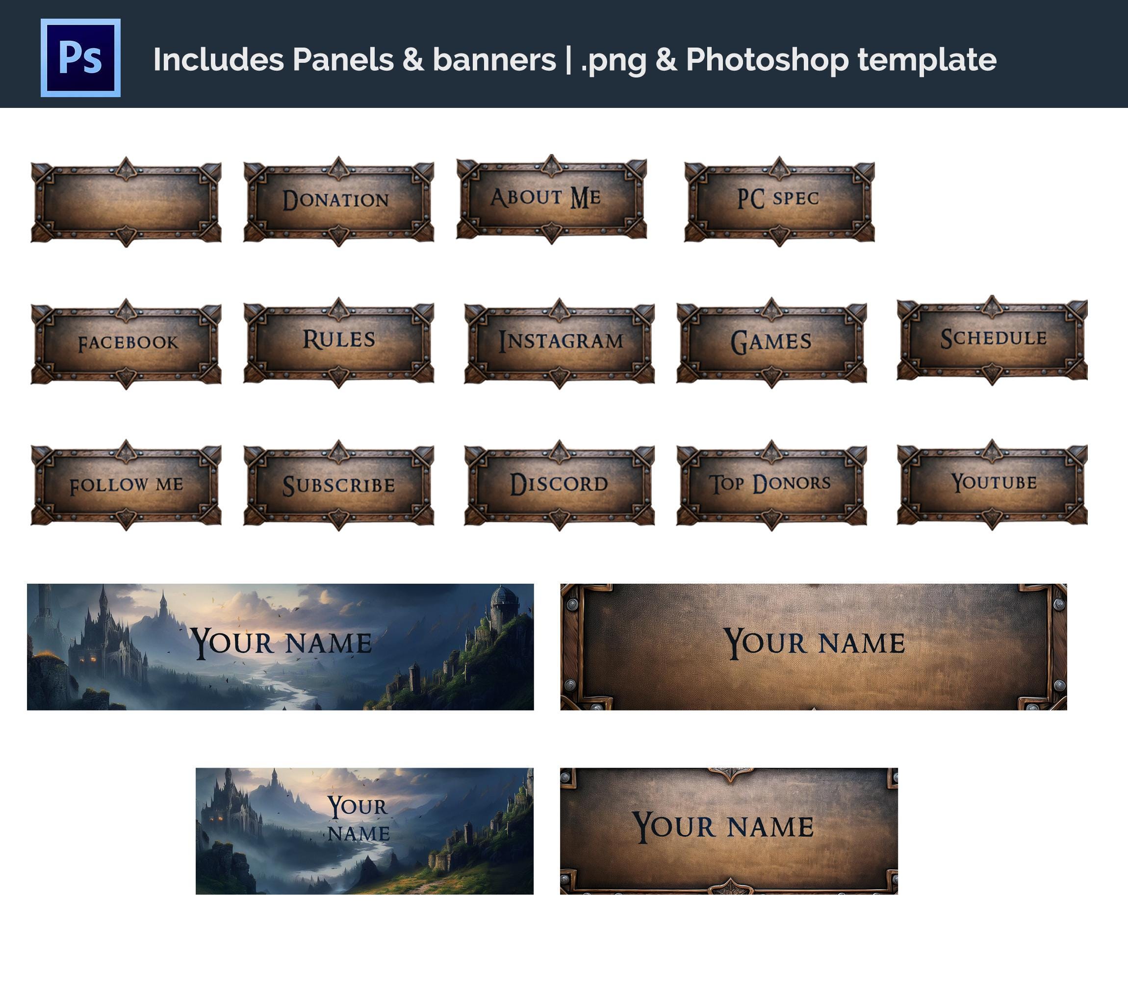 Medieval Kingdom Stream Pack | Animated Fantasy Twitch Overlay, Screens ...