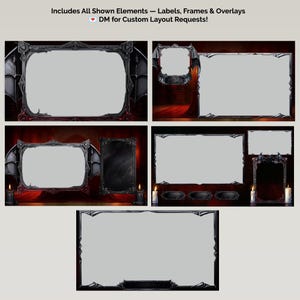 Vampire Stream Pack Animated Overlay | Gothic Cathedral Twitch Screens ...