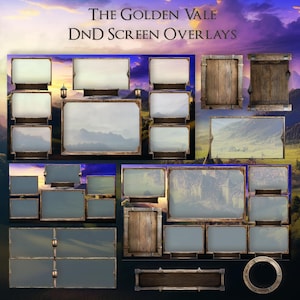 Medieval RPG Stream Overlay Pack: Dungeons and Dragons, Twitch, YouTube