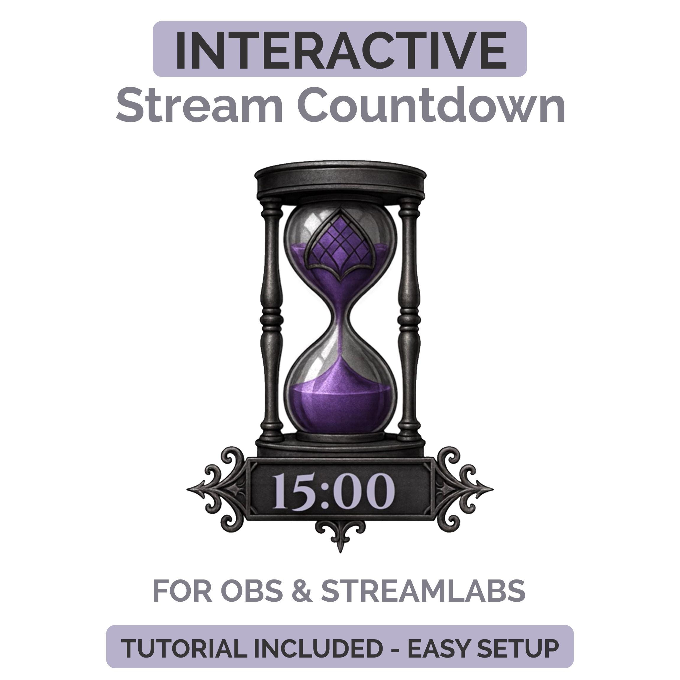 Interactive Stream Countdown | OBS and Streamlabs Timer | Custom Themes ...