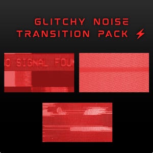 3x Red Cyber Glitch TV Noise Transition | Hacker VHS Aesthetic | Animated Twitch Stream Transition | OBS, Kick, YouTube