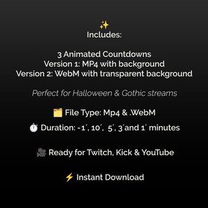 Animated Stream Timer: Gothic Medieval Countdown (MP4 & Webm) - Etsy