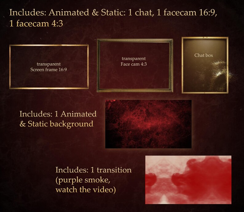 Medieval Animated Stream Package: Gothic Twitch Overlays - Etsy