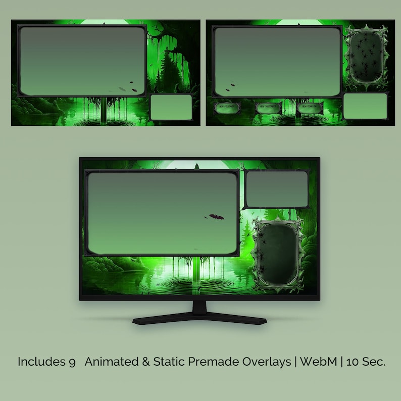 Animated Stream Pack: Horror Halloween Twitch Overlay - Etsy