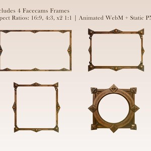 Viking Webcam Overlay Pack: Medieval Wooden Frames (animated & Static ...