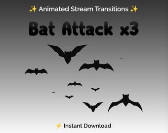 Flying Bats Stream Transitions: Spooky Halloween Stinger (Digital Download)