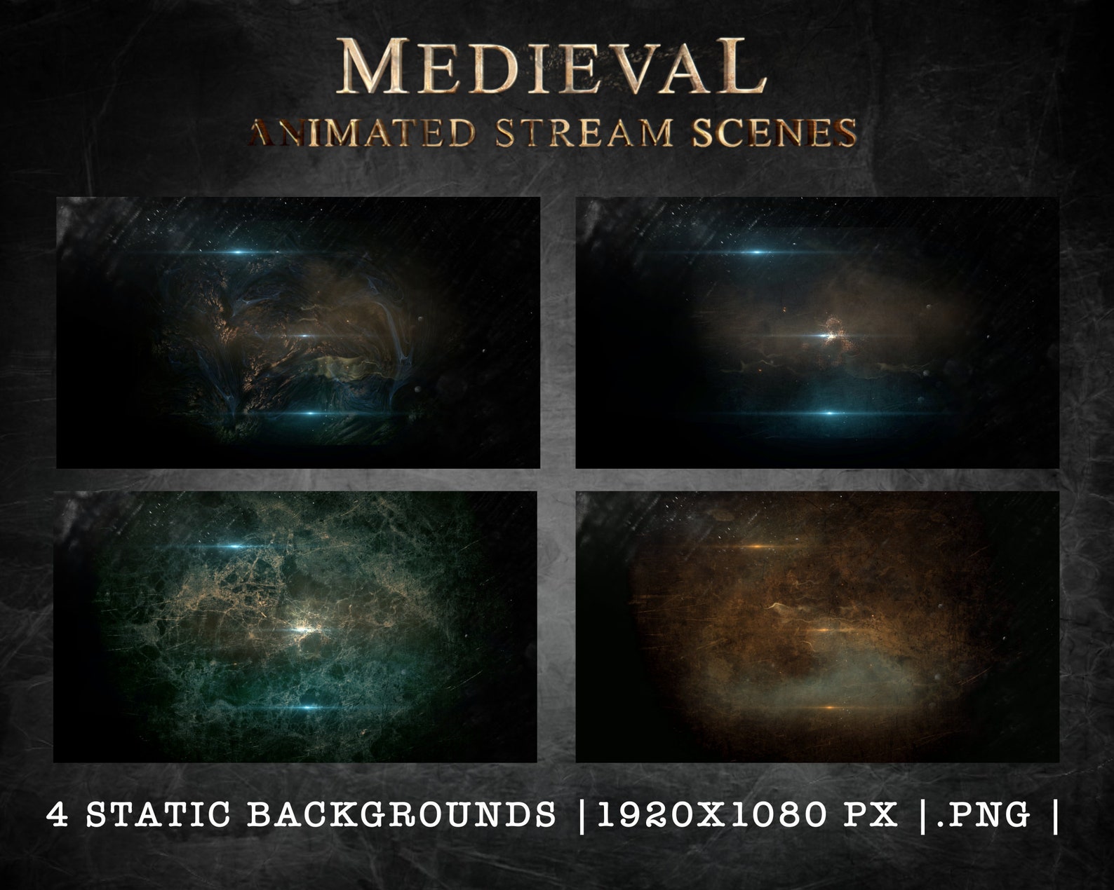 Animated Medieval Stream Scenes: Twitch Overlay Package - Etsy