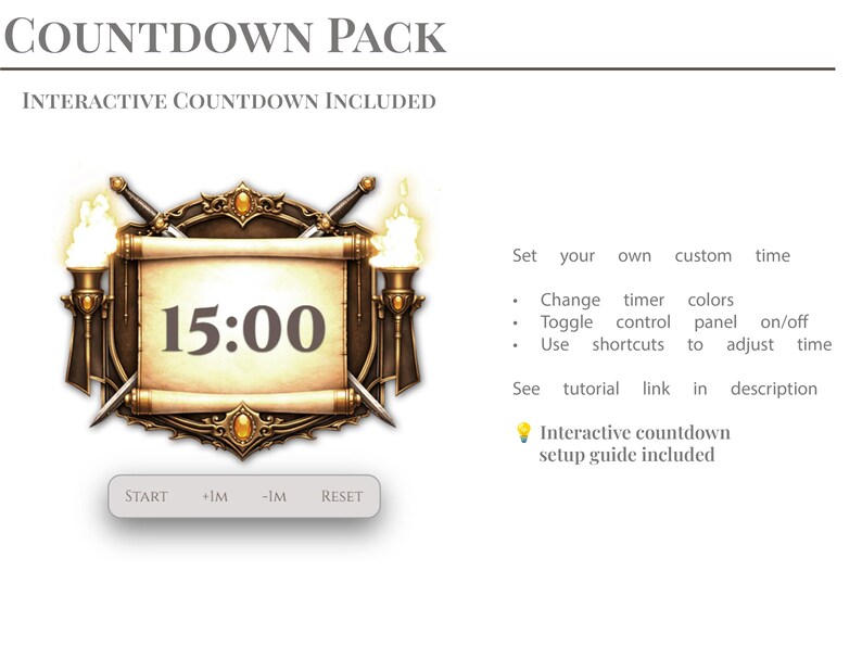 Interactive Stream Countdown | OBS and Streamlabs Timer | Custom Themes ...