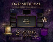 Purple & Gold Medieval Stream Pack – DnD, RPG Overlays, OBS, Streamlabs and Twitch