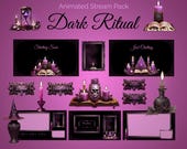 Witchy Gothic Animated Stream Pack: Twitch Overlays, Scenes, Alerts and more