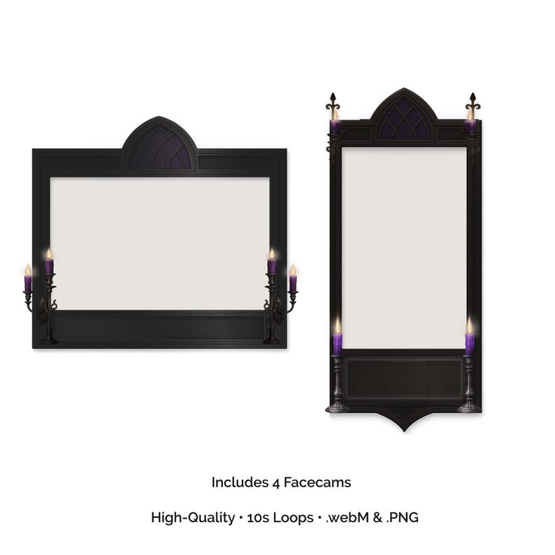 Medieval Stream Overlay Pack: Animated Gothic Frames (webm & PNG ...