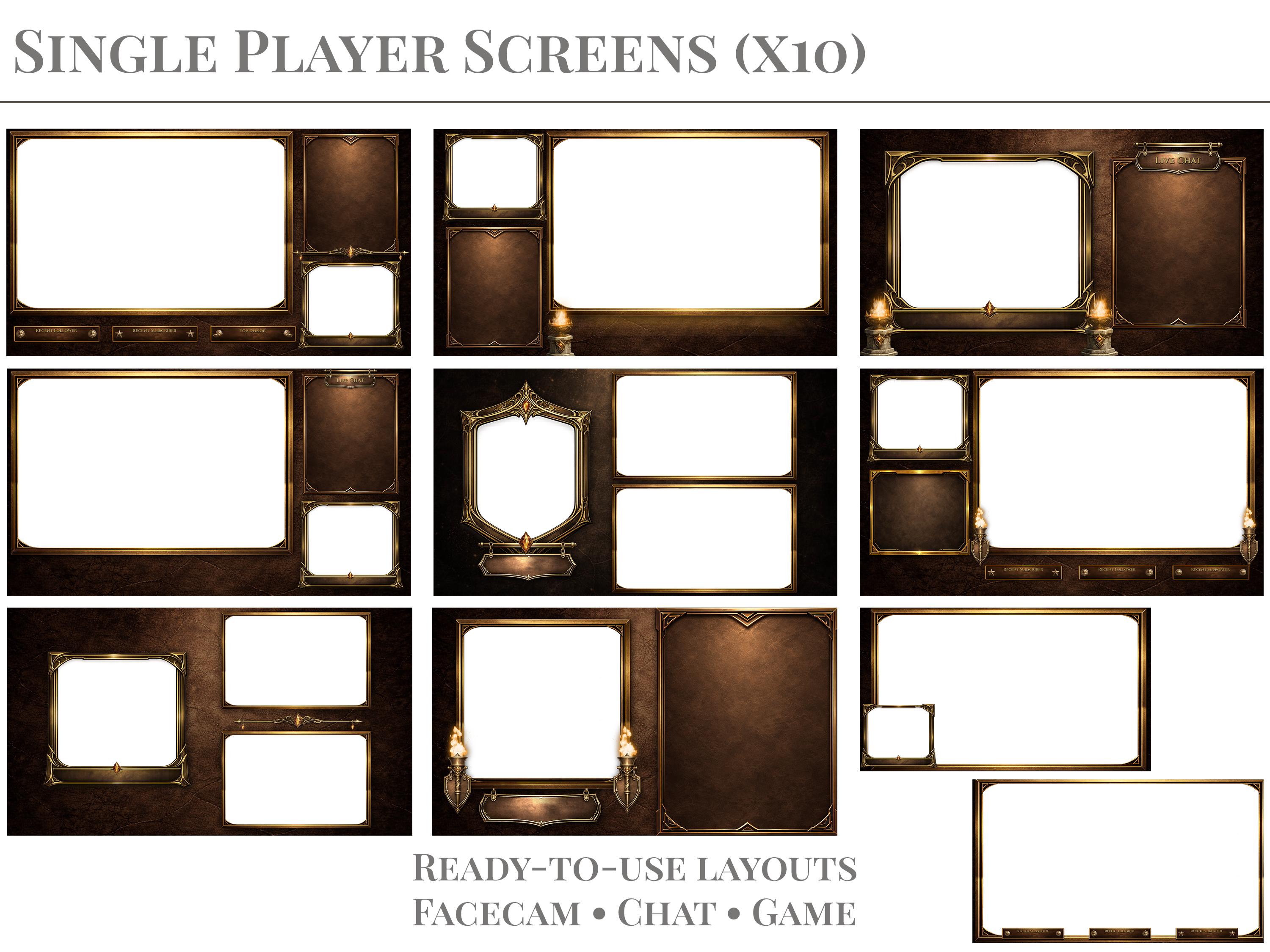 Medieval Stream Pack | Single Player, Dnd Overlay, Tiktok Screens ...