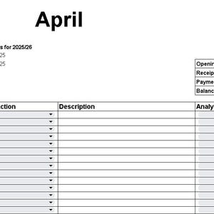 Accounting Spreadsheet for Self Employed Resellers Keeping Own Accounts. Simple To Use