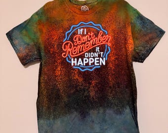 DUŻA koszulka z grafiką Reverse Tie Dye