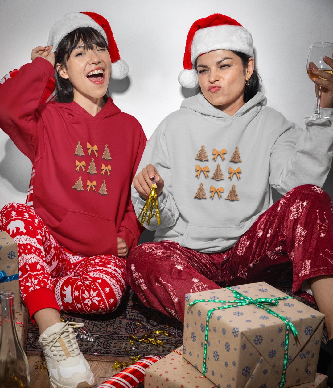 2024 Christmas in July Matching Human Zip Up Hoodie (Any Pattern Available) main image 1