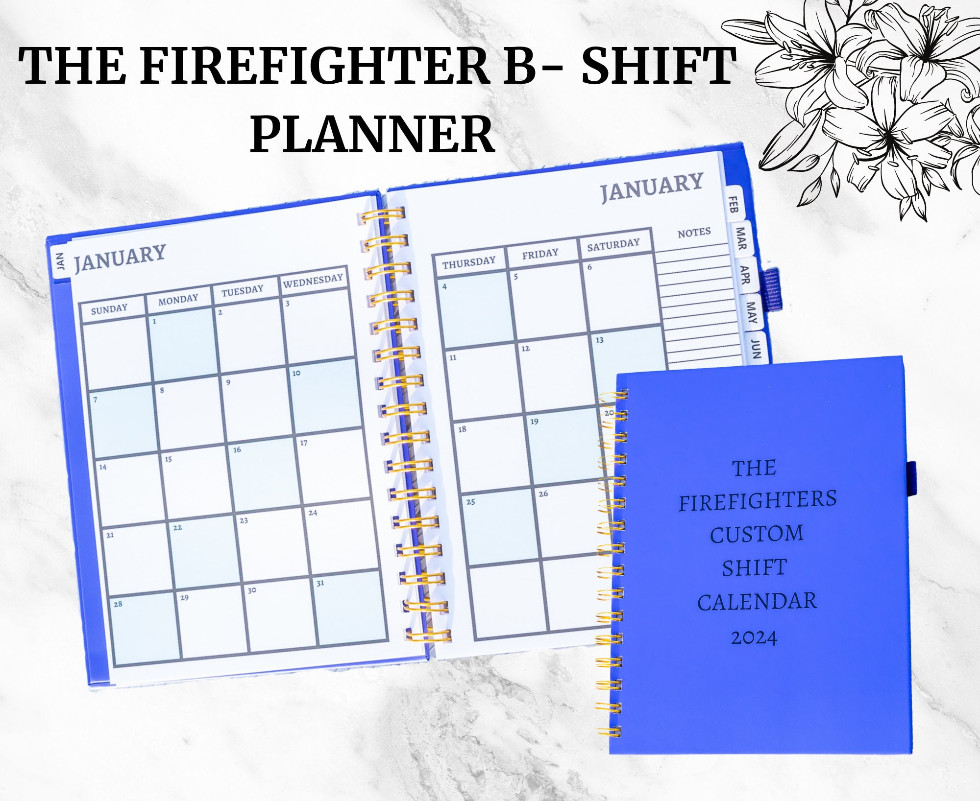 custom-firefighter-b-shift-calendar-planner-etsy