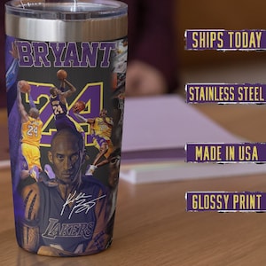 Kobe Bryant: Mamba Forever Tumbler 20 Unze Kobe 20 Unzen Becher - Wasserflasche Athlet Basketball Player Basketball Geschenk - Kobe Fan Geschenk