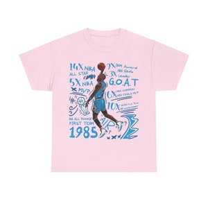 North Carolina Michael Jordan Tribute T-Shirt: Celebrating His Legacy & Awards | University Blue | Basketball Gift image 4