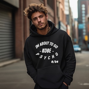 Kobe Bryant Inspired Hoodie | Youth Basketball | Kobe Psycho | 8/24 Kobe 8 | Kobe 24 | Los Angeles Lakers |