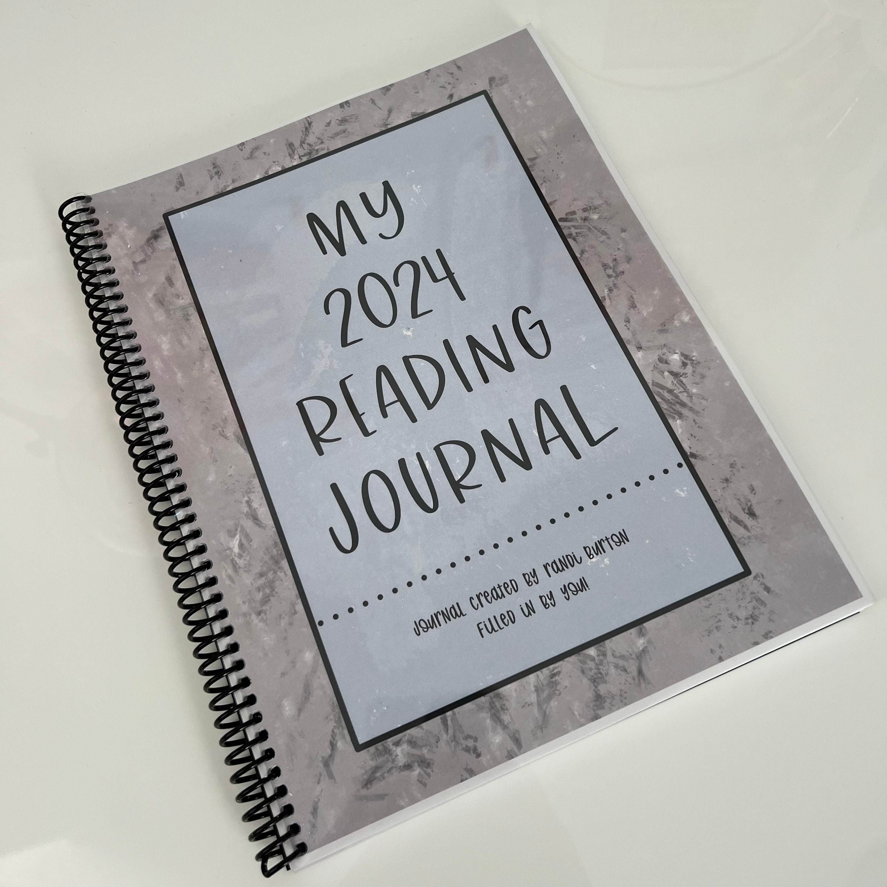 2024 Reading Journal Reading Tracker Etsy