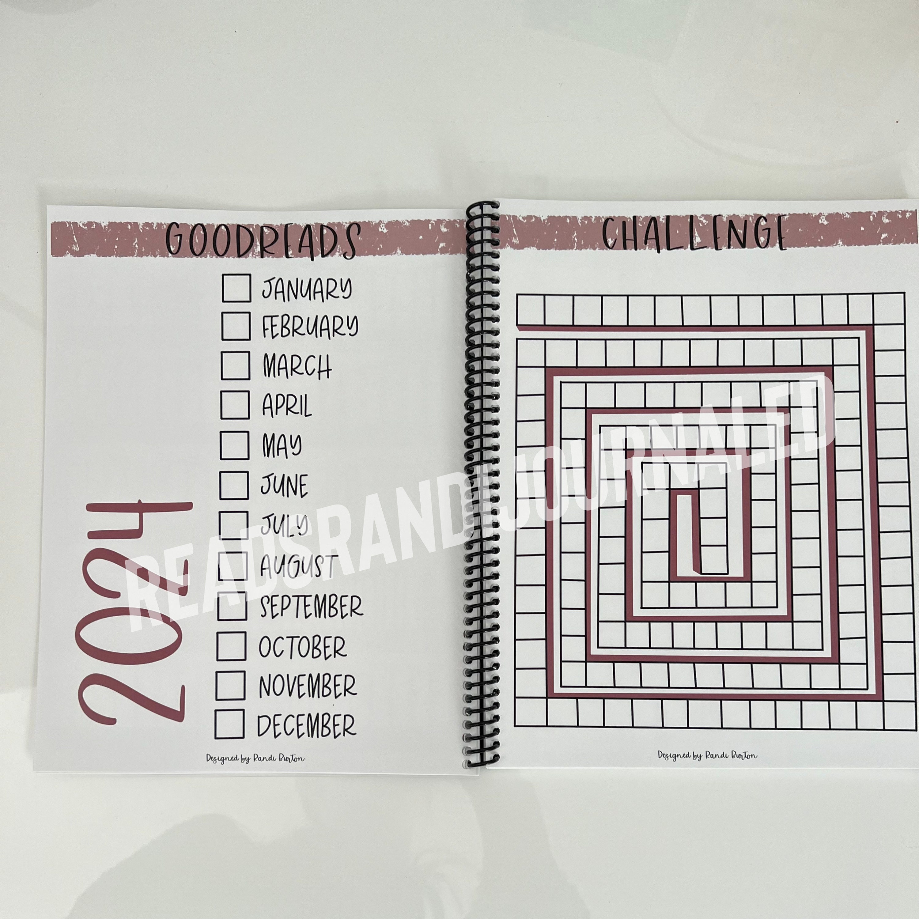 2024 Reading Journal Reading Tracker Etsy