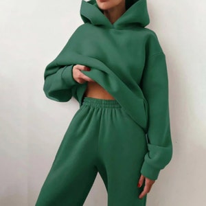 Unleash Ultimate Comfort: Women&#39;s Cozy Hoodie, Jogger, and Sweatshirt Workout Set