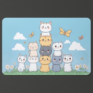 Stack of Cats Playmat: MTG Mousepad, Computer Mat