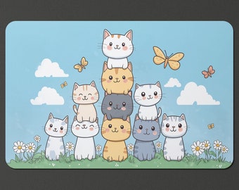 Tapete de juego Stack of Cats: alfombrilla de ratón MTG, alfombrilla para ordenador