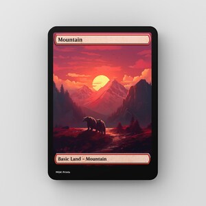 Scenic Mountain Basic Land Proxy: Alternate Art Card