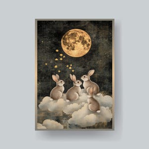 Bunnies on Cloud MTG Sleeves: Durable Art Card Sleeves (100+)