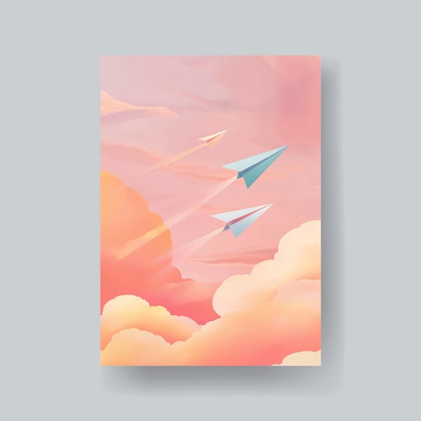 Paper Airplanes MTG Sleeves: Durable Art Card Sleeves (100+)