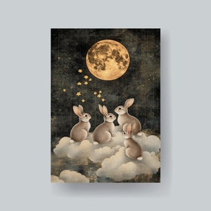 MTG Sleeves Bunnies on a Cloud Plus de 100 belles pochettes d'art durables et de haute qualité