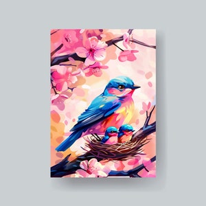 Housses MTG pour famille d'oiseaux dans un nid, plus de 100 magnifiques pochettes d'art durables et de haute qualité