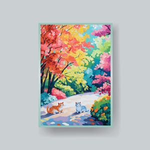 Fundas MTG Two Kittens: Fundas artísticas duraderas Autumn Trees (más de 100)