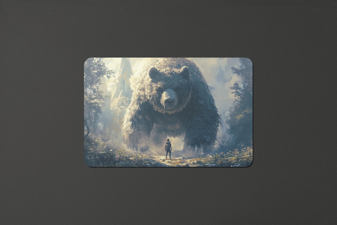 Big Bear Art Playmat for MTG, Mousepad, Computer Mat - Etsy