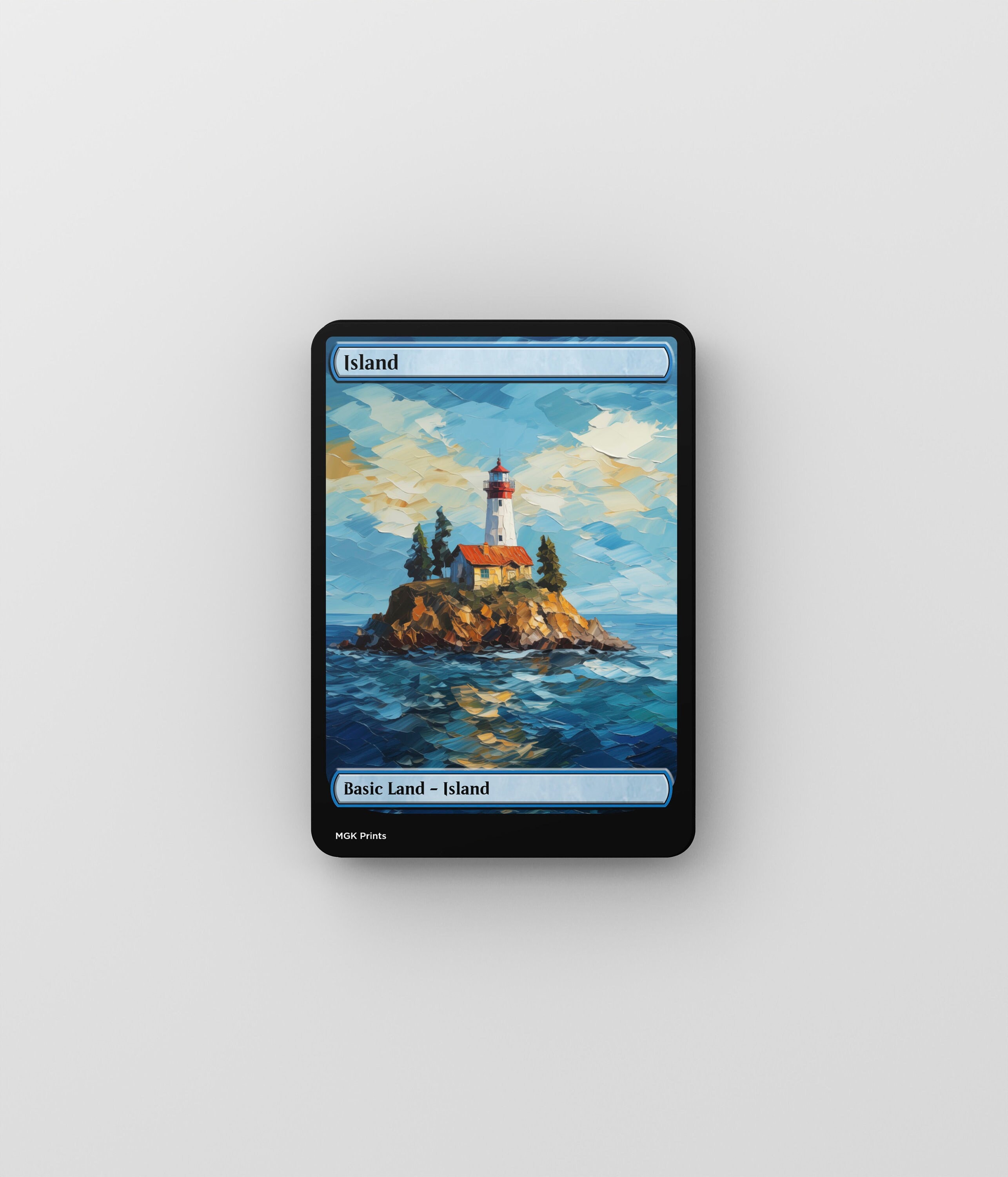 MTG Island Basic Land Van Gogh Themed High Quality Alternate Art Cards