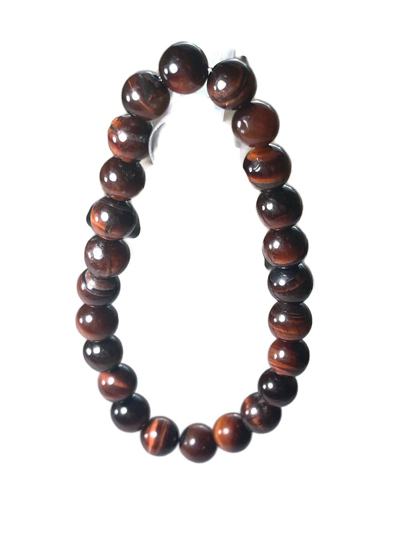 Lava Agates Amethyst Natural Stone Bead Bracelet for Men or Women 8mm ...