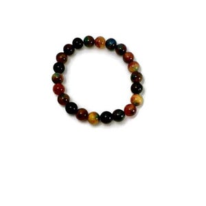 Natural agate dragon veins bracelet