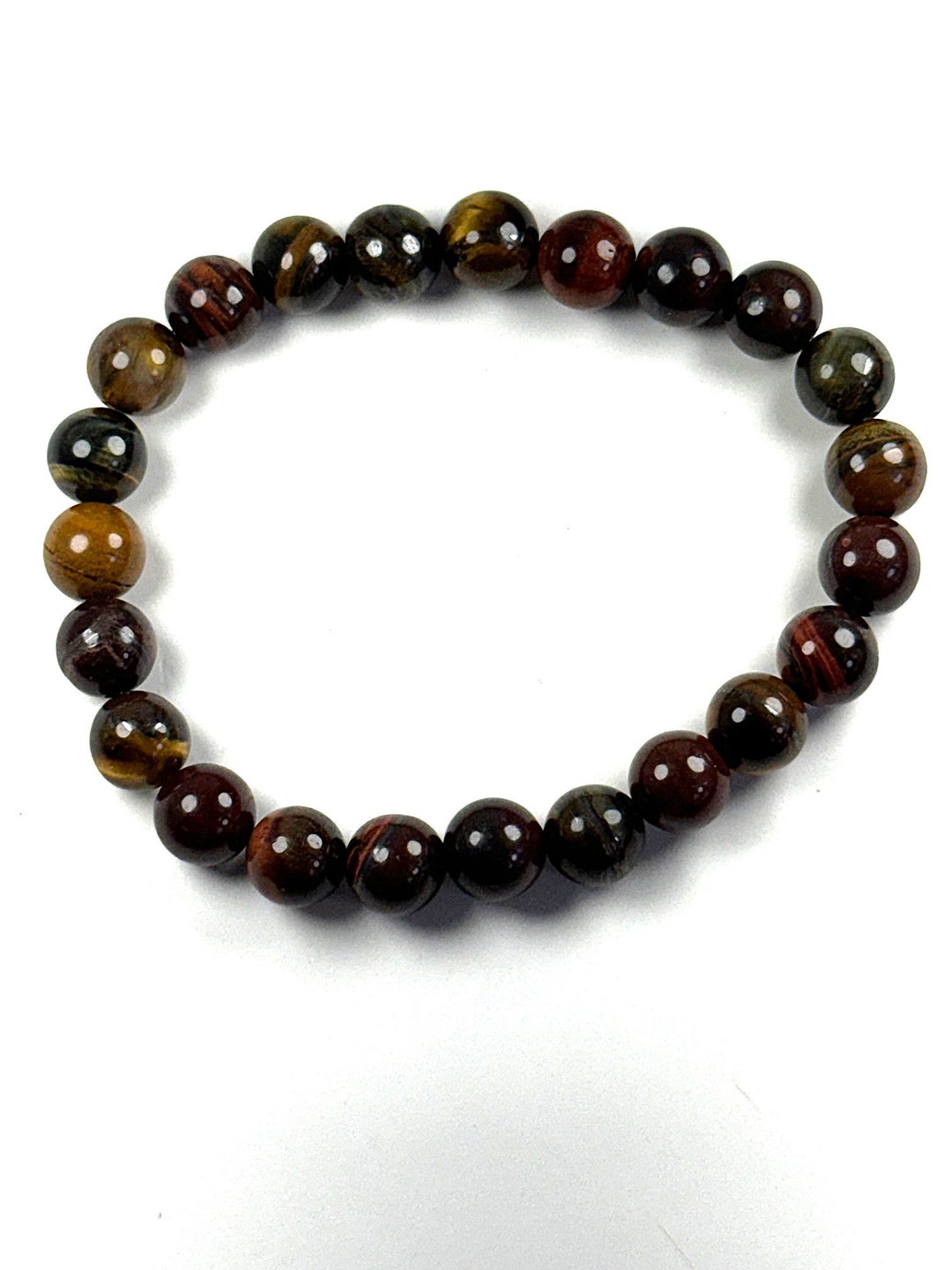 CLOVER BRACELET 5 MOTIFS CARNELIAN TIGER EYE main image 0