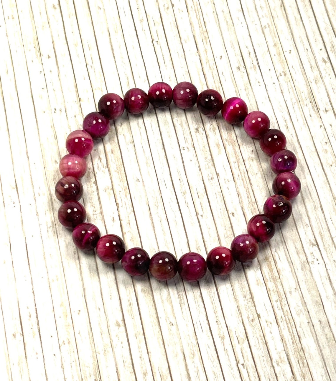 Natural Rhodonite and Pink Tiger's Eye Bracelet main image 0