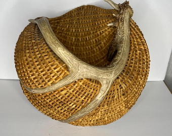 Vintage Antler Basket - Etsy