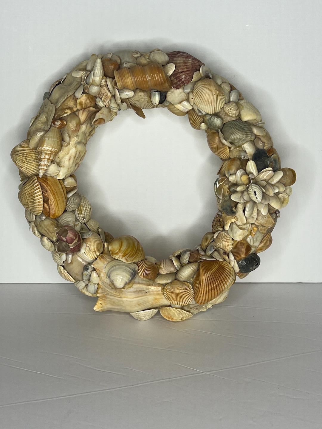 Custom Shell Wreath Hand Made Sea Shell Wreath 11