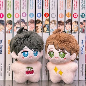 Cherry Magic Kurodachi Tiny Doll Plushie Keychain Set Adachi Kurosawa BL Dolls